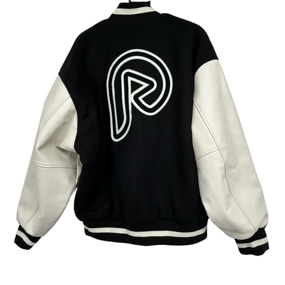 Black Varsity Jacket L Streetwear Oversized Y2K Letterman Bomber (PlugPlay) - Picture 13 of 15
